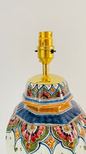 Load image into Gallery viewer, Antique Delft Polychrome Lamp - pre order for mid June