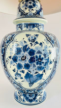 Load image into Gallery viewer, Large Antique Delft Regina Lamp