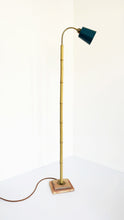 Load image into Gallery viewer, Bamboo and Terracotta Floor Lamp - Blue