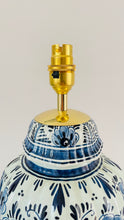 Load image into Gallery viewer, Antique Delft Table Lamp - pre order for mid Nov