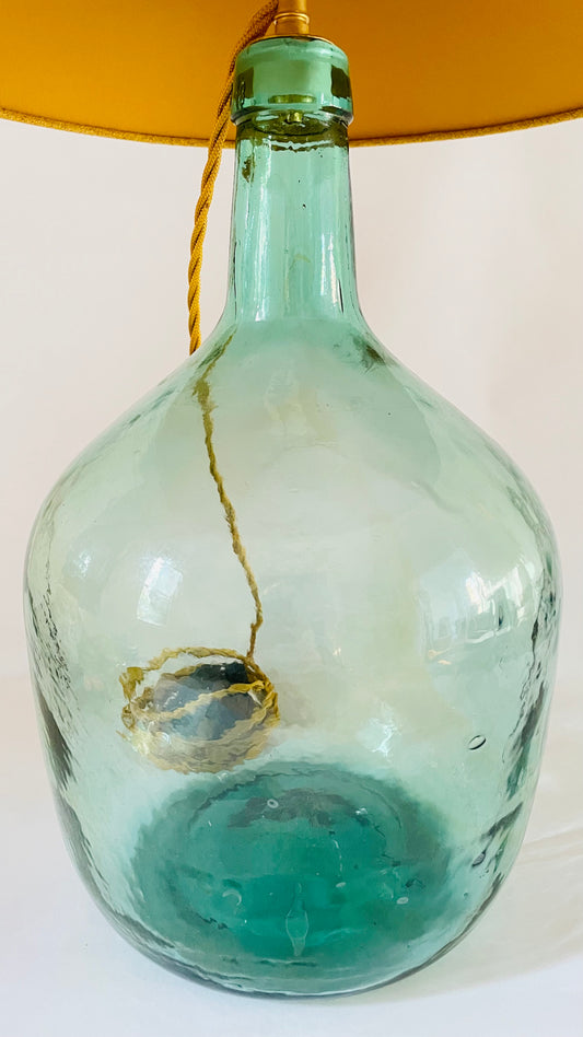 Large Antique Demijohn Lamp
