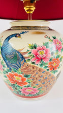 Load image into Gallery viewer, Antique Japanese Peacock Lamp