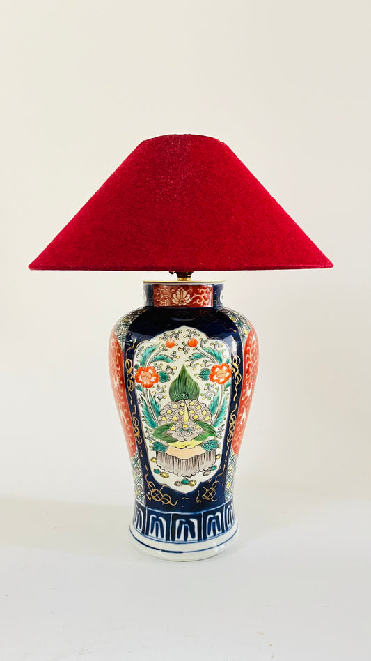 Antique Imari Table Lamp