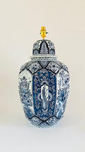 Load image into Gallery viewer, XL Antique Delft Lamp