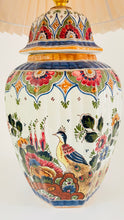 Load image into Gallery viewer, Large Antique Delft Polychrome Lamp - pre order for mid June