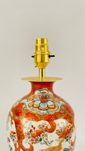 Load image into Gallery viewer, Antique Japanese Kutani Lamp - pre order for end of Jan