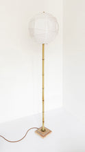 Load image into Gallery viewer, Bamboo and Terracotta Lollipop Floor Lamp