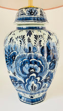 Load image into Gallery viewer, Antique Delft Table Lamp - pre order for mid Nov