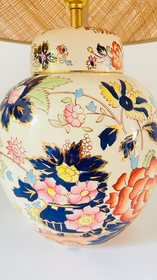 Large Antique Mason’s Lamp - pre order for end of May
