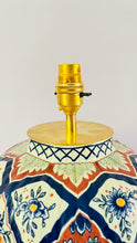 Load image into Gallery viewer, Large Antique Boch Bruges Lamp