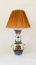 Load image into Gallery viewer, Large Antique Delft Polychrome Lamp