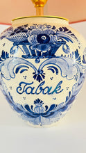 Load image into Gallery viewer, Antique Delft Tobacco Lamp - pre order for end of Dec