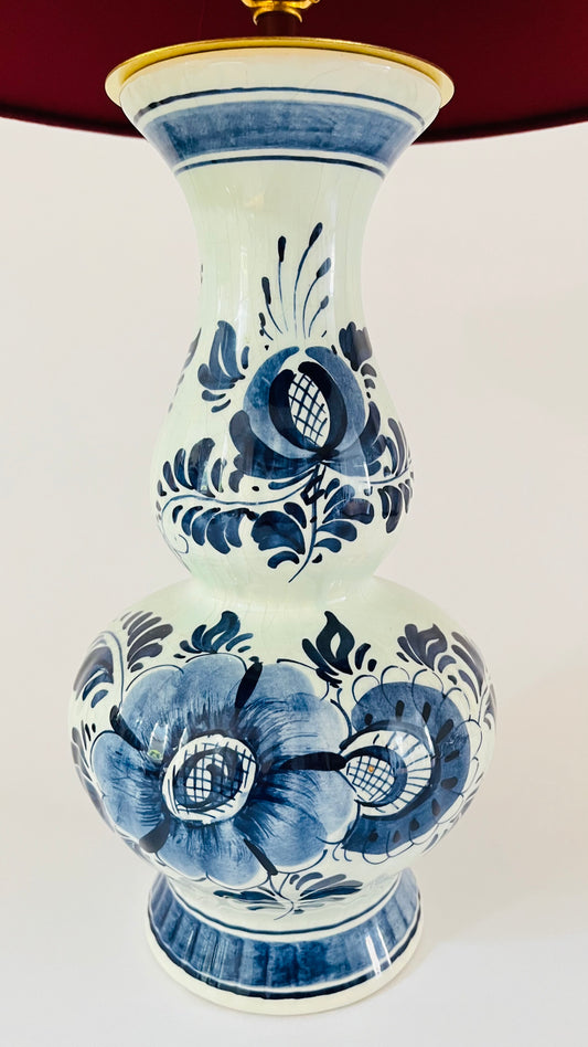 Antique Delft Lamp