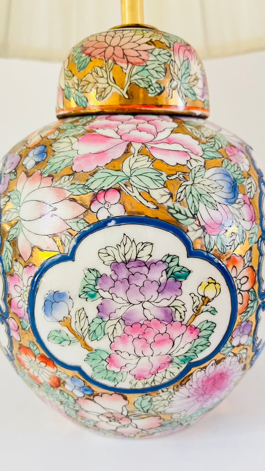 Antique Golden Jar Lamp