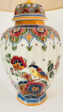 Load image into Gallery viewer, Antique Delft Polychrome Lamp - pre order for mid June