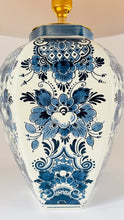 Load image into Gallery viewer, Antique Delft ‘Distel’ Lamp - pre order for early April