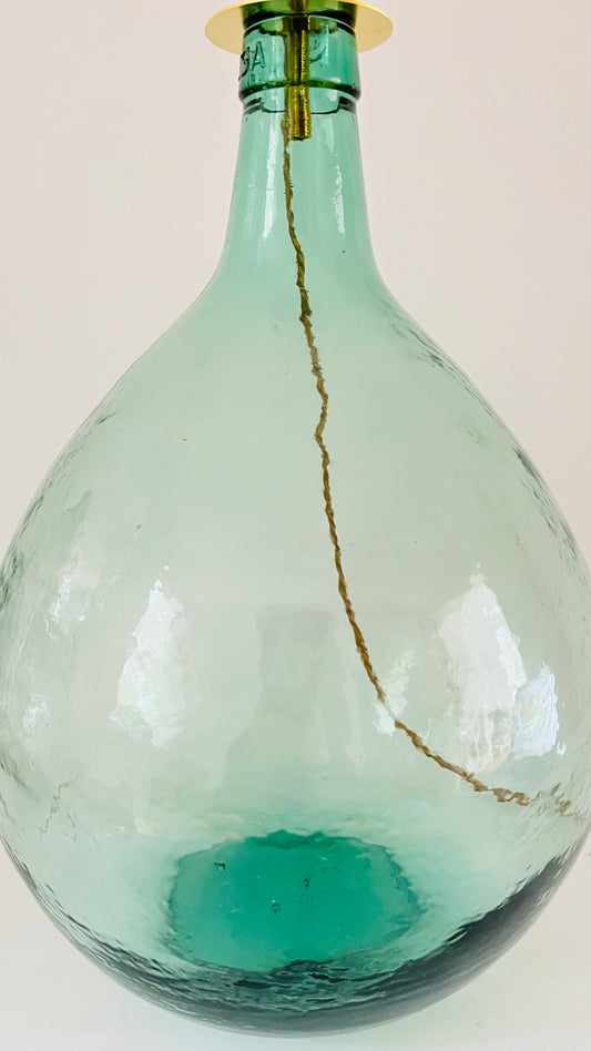 Antique French Demijohn Lamp
