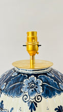 Load image into Gallery viewer, Antique Royal Delft Lamp - pre order for early Dec