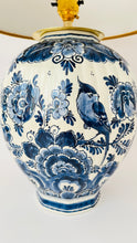 Load image into Gallery viewer, Antique Royal Delft Lamp - pre order for early Dec