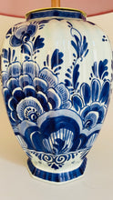 Load image into Gallery viewer, Antique Delft Lamp - pre order for mid Oct