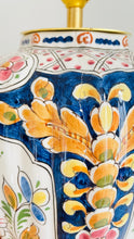 Load image into Gallery viewer, Antique Delft Polychrome Lamp (damaged) - pre order for mid July