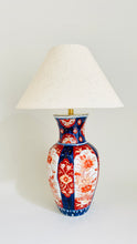 Load image into Gallery viewer, Antique Japanese Imari Lamp - pre order for early Jan