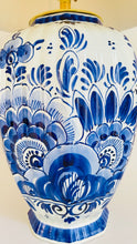 Load image into Gallery viewer, Antique Delft Lamp (damaged) - pre order for end of Oct