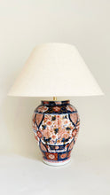 Load image into Gallery viewer, Antique Imari Lamp - pre order for early April