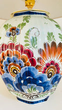Load image into Gallery viewer, Antique Delft Polychrome Lamp - pre order for mid May