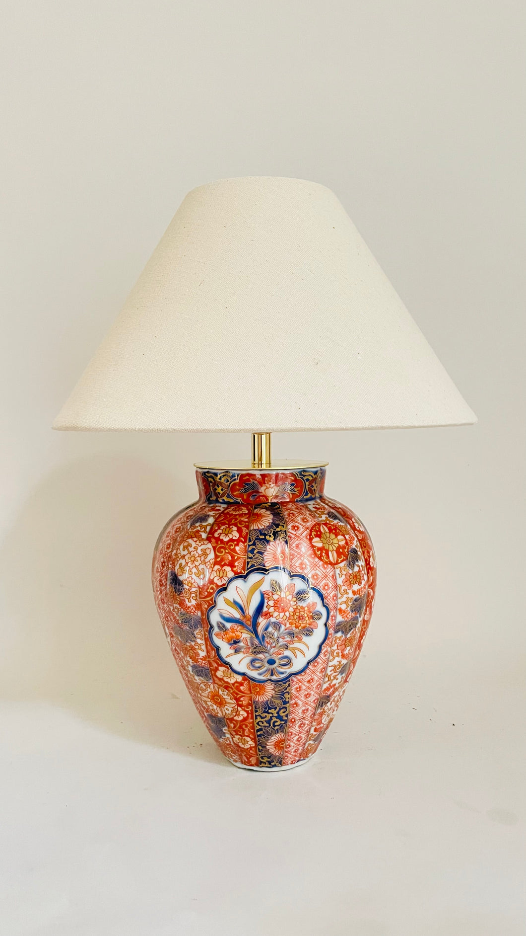 Antique Japanese Imari Lamp - pre order for early May