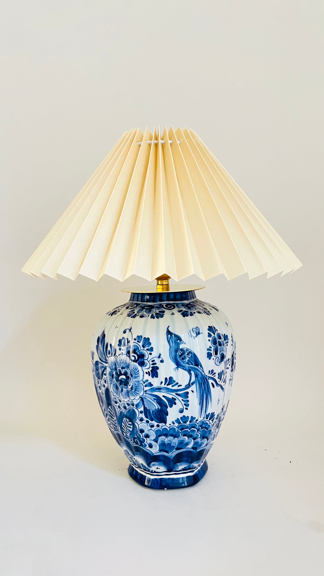 Antique Mini Delft Lamp 'The Swan' - pre order for mid April