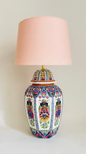 Load image into Gallery viewer, Antique Delft Polychrome Lamp - pre order for mid April
