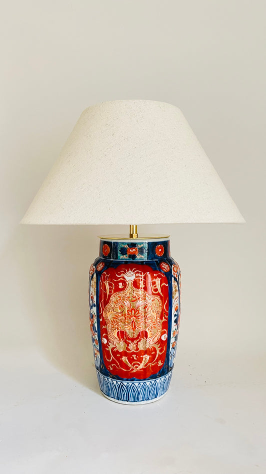 Antique Japanese Imari Lamp - pre order for end of August