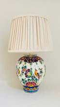 Load image into Gallery viewer, Antique Delft Polychrome Lamp - pre order for mid Sept
