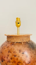 Load image into Gallery viewer, Large Rattan Detailed Table Lamp - pre order for end of Nov