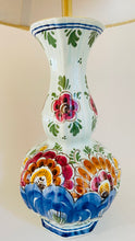 Load image into Gallery viewer, Antique Delft Polychrome Lamp - pre order for end of Dec