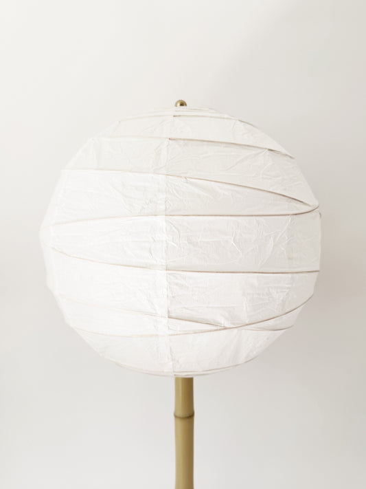 Terracotta and Bamboo Lollipop Table Lamp