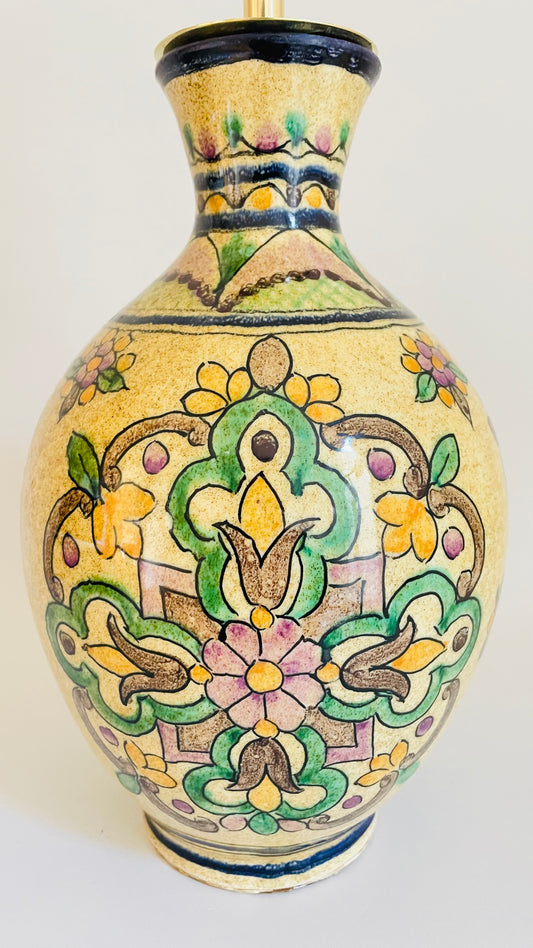 Spanish Pottery Lamp - pre order for mid Feb