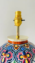 Load image into Gallery viewer, Tall Antique Delft Lamp (damaged) - pre order for mid June