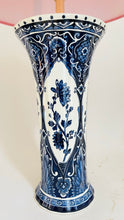 Load image into Gallery viewer, Antique Delft Boch Lamp - pre order for mid May
