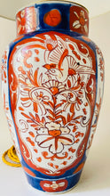 Load image into Gallery viewer, Large Antique Imari Lamp - pre order for early May