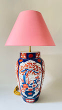 Load image into Gallery viewer, Large Antique Imari Lamp - pre order for early May