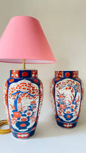 Load image into Gallery viewer, Large Antique Imari Lamp - pre order for early May