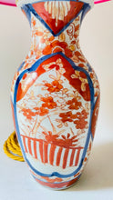 Load image into Gallery viewer, Antique Japanese Imari Lamp - pre order for w/c Feb 20th