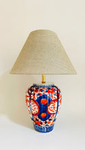 Load image into Gallery viewer, Antique Japanese Imari Lamp - pre order for w/c Oct 10th