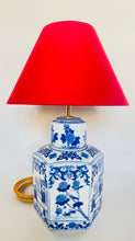 Load image into Gallery viewer, Antique Chinese Hexagon Lamp - pre order for w/c Feb 21st
