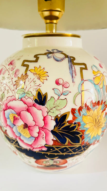 Antique Mason’s ‘Brocade’ Lamp