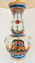 Load image into Gallery viewer, Large Antique Delft Polychrome Lamp
