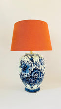 Load image into Gallery viewer, Antique Delft Bird Lamp

