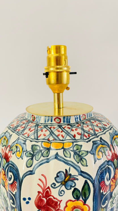 Antique Makkum Lamp - pre order for end of Aug